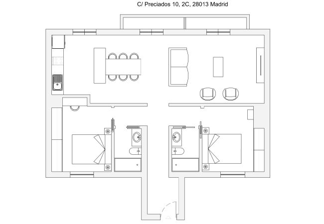Apartamento em Madrid - Apartment Madrid Downtown Puerta del Sol M (PRE2C) Apartamento em Madrid - Apartment Madrid Downtown Puerta del Sol M (PRE2C)