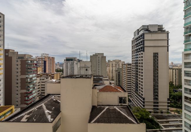 Estúdio em São Paulo - Baixo Augusta cama queen, piscina, academia e garagem Estúdio em São Paulo - Baixo Augusta cama queen, piscina, academia e garagem