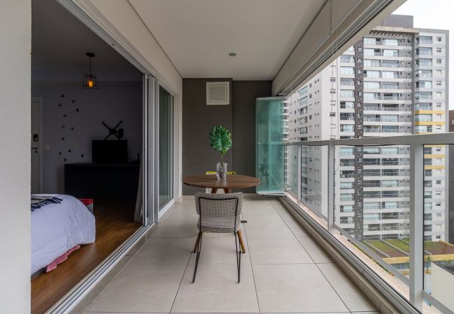 Estúdio em São Paulo - Baixo Augusta cama queen, piscina, academia e garagem Estúdio em São Paulo - Baixo Augusta cama queen, piscina, academia e garagem