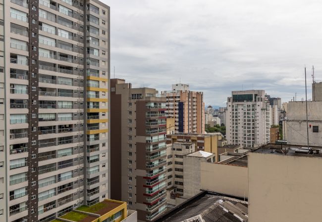 Estúdio em São Paulo - Baixo Augusta cama queen, piscina, academia e garagem Estúdio em São Paulo - Baixo Augusta cama queen, piscina, academia e garagem