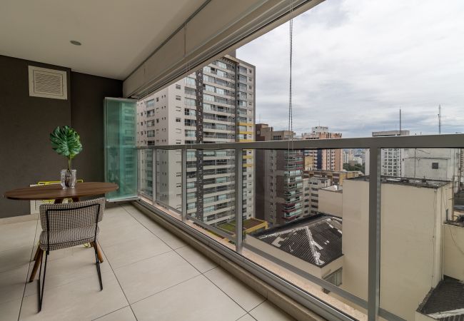 Estúdio em São Paulo - Baixo Augusta cama queen, piscina, academia e garagem Estúdio em São Paulo - Baixo Augusta cama queen, piscina, academia e garagem