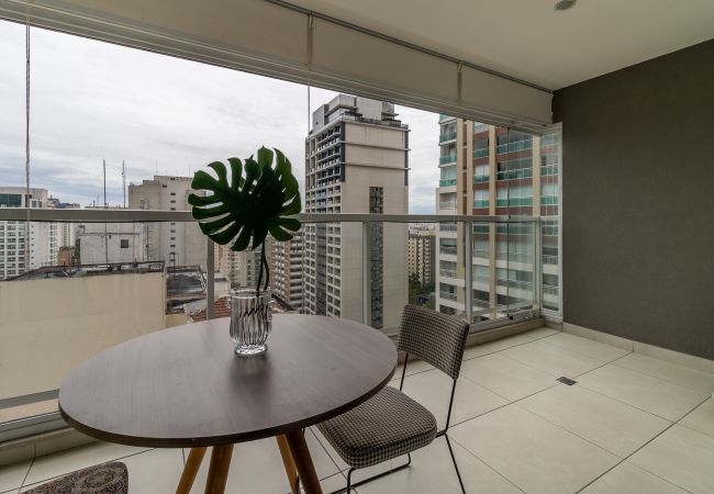 Estúdio em São Paulo - Baixo Augusta cama queen, piscina, academia e garagem Estúdio em São Paulo - Baixo Augusta cama queen, piscina, academia e garagem