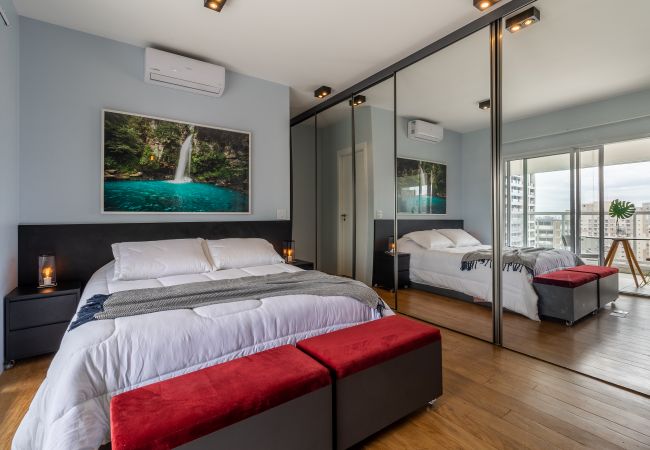 Estúdio em São Paulo - Baixo Augusta cama queen, piscina, academia e garagem Estúdio em São Paulo - Baixo Augusta cama queen, piscina, academia e garagem