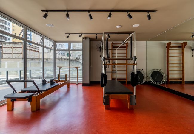 Estúdio em São Paulo - Baixo Augusta cama queen, piscina, academia e garagem Estúdio em São Paulo - Baixo Augusta cama queen, piscina, academia e garagem