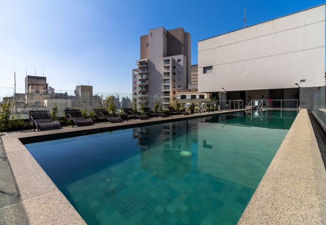 Estúdio em São Paulo -  SSAOLUIZ419  - Charmoso na AV São Luiz ao lado do metrô com piscina Estúdio em São Paulo -  SSAOLUIZ419  - Charmoso na AV São Luiz ao lado do metrô com piscina
