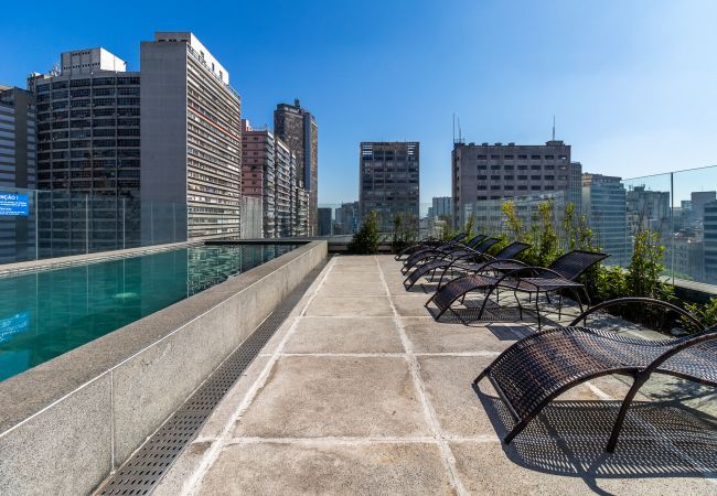 Estúdio em São Paulo -  SSAOLUIZ419  - Charmoso na AV São Luiz ao lado do metrô com piscina Estúdio em São Paulo -  SSAOLUIZ419  - Charmoso na AV São Luiz ao lado do metrô com piscina