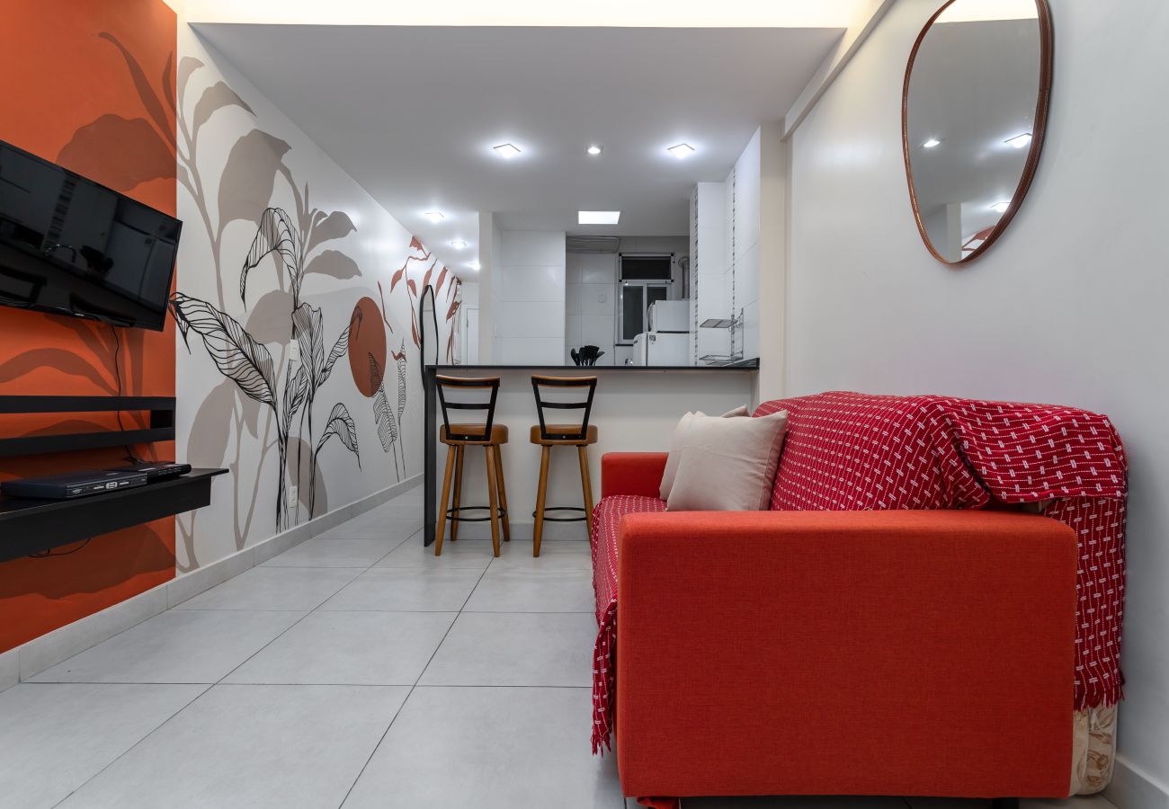 Apartamento em Rio de Janeiro - 3 minutos da praia de Copacabana | DF219