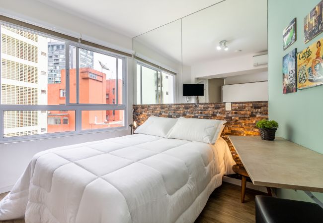 Estúdio em São Paulo -  Av1204 - Studio p/4 hóspedes Rua avanhandava Estúdio em São Paulo -  Av1204 - Studio p/4 hóspedes Rua avanhandava