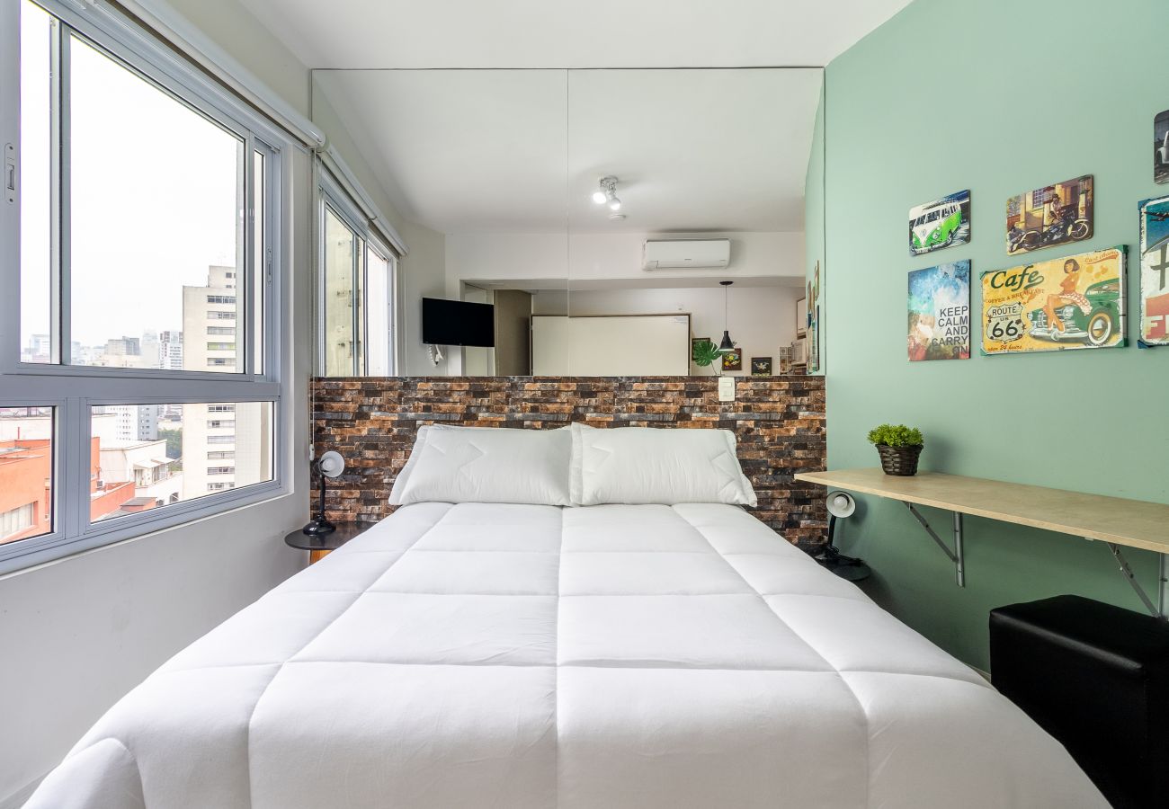 Estúdio em São Paulo -  Av1204 - Studio p/4 hóspedes Rua avanhandava Estúdio em São Paulo -  Av1204 - Studio p/4 hóspedes Rua avanhandava