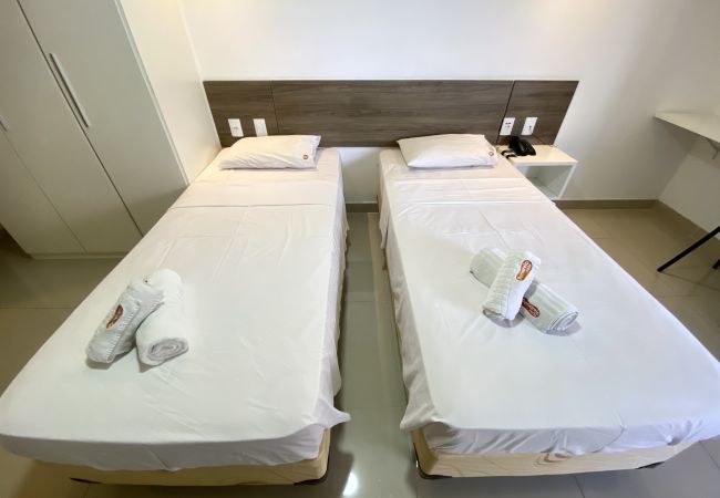 Apartamento em João Pessoa - GOLDFLAT | Cabo Branco | Duas camas de solteiro  Apartamento em João Pessoa - GOLDFLAT | Cabo Branco | Duas camas de solteiro
