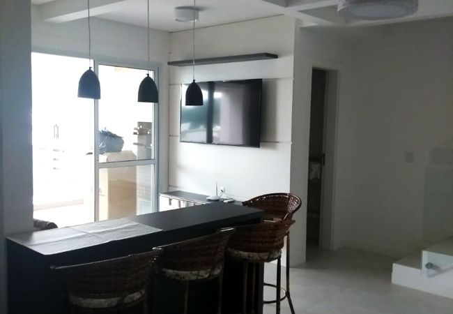 Apartamento em Tijucas - Apê duplex perto da Praia Palmas do Arvoredo em SC Apartamento em Tijucas - Apê duplex perto da Praia Palmas do Arvoredo em SC