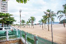 Apartamento em Santos - Apto de frente para a praia José Menino, Santos/SP
