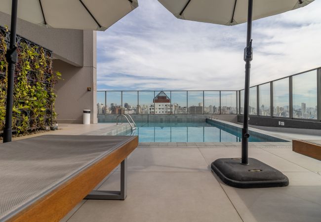 Estúdio em São Paulo - BENTO304  Studio Completo c/ Piscina e Academia Estúdio em São Paulo - BENTO304  Studio Completo c/ Piscina e Academia