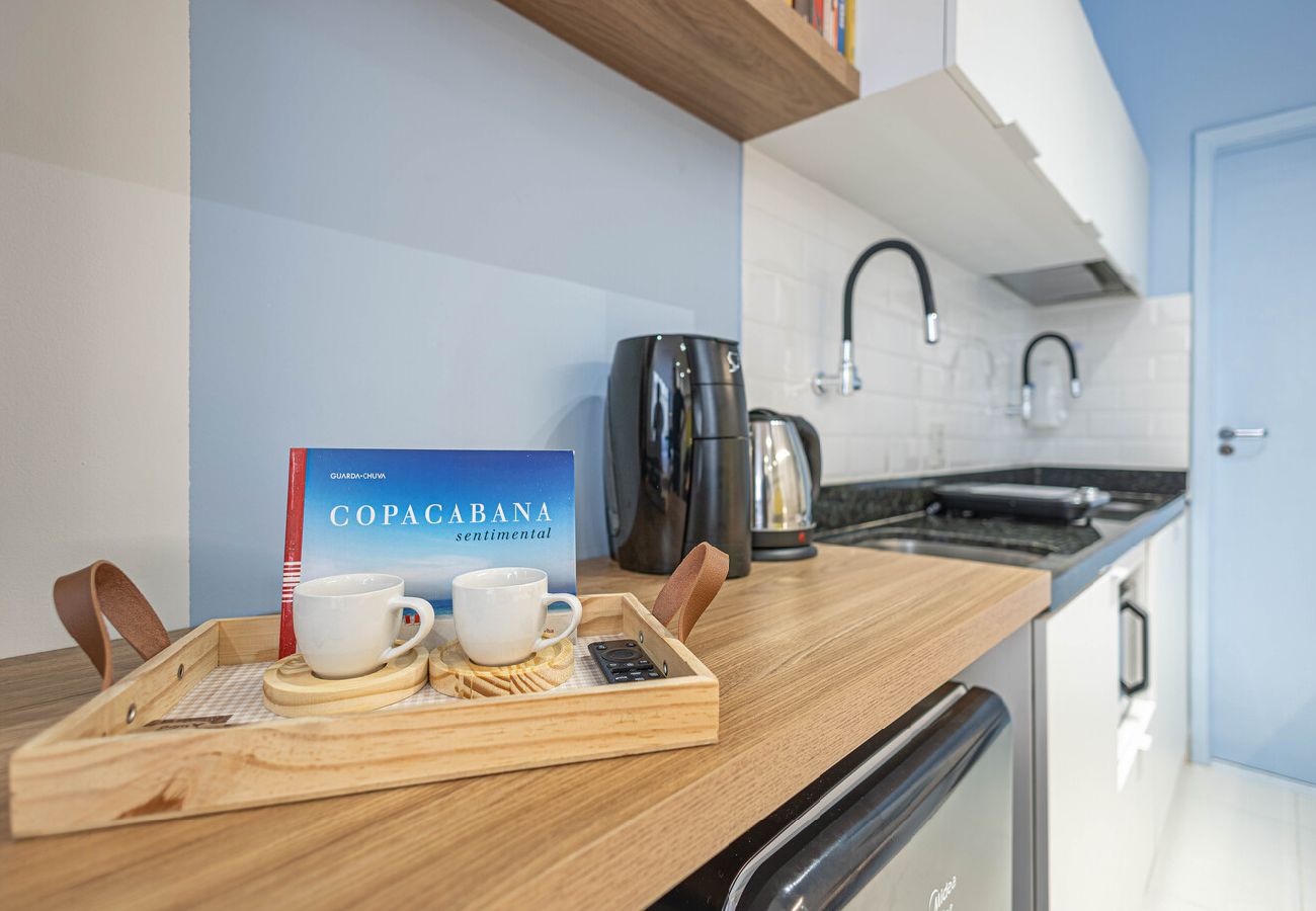 Apartamento em Rio de Janeiro - Estúdio com Wi-Fi a 200m da Praia de Copacabana/RJ Apartamento em Rio de Janeiro - Estúdio com Wi-Fi a 200m da Praia de Copacabana/RJ