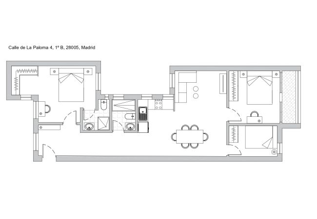 Apartamento em Madrid -  Amplia vivienda de tres dormitorios en La Latina Apartamento em Madrid -  Amplia vivienda de tres dormitorios en La Latina