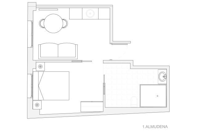 Apartamento em Madrid - M (DEL29) Almudena: Tu escapada urbana con aire de parque  Apartamento em Madrid - M (DEL29) Almudena: Tu escapada urbana con aire de parque