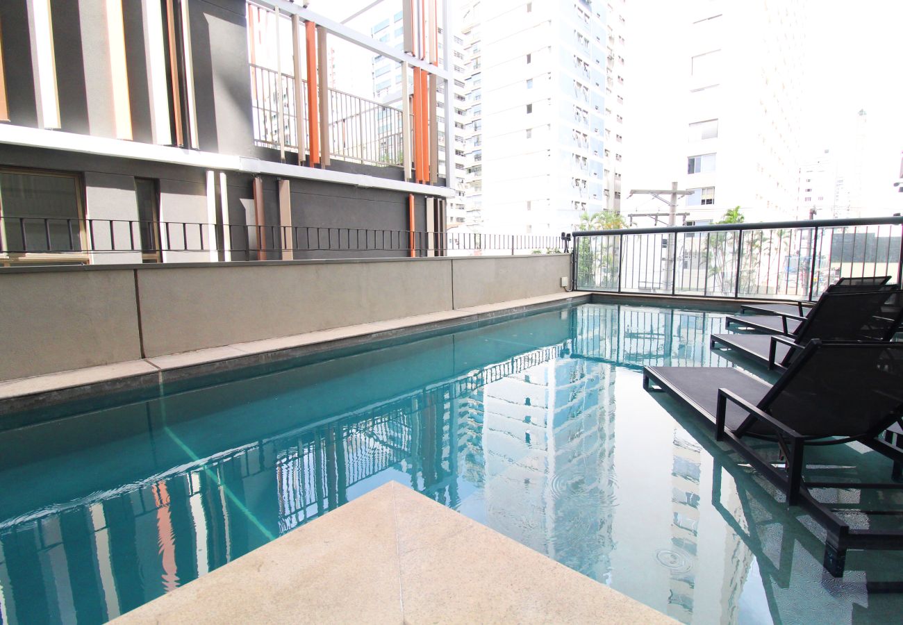 Estúdio em São Paulo - Apto nos Jardins com Ar/Wifi/Piscina Estúdio em São Paulo - Apto nos Jardins com Ar/Wifi/Piscina