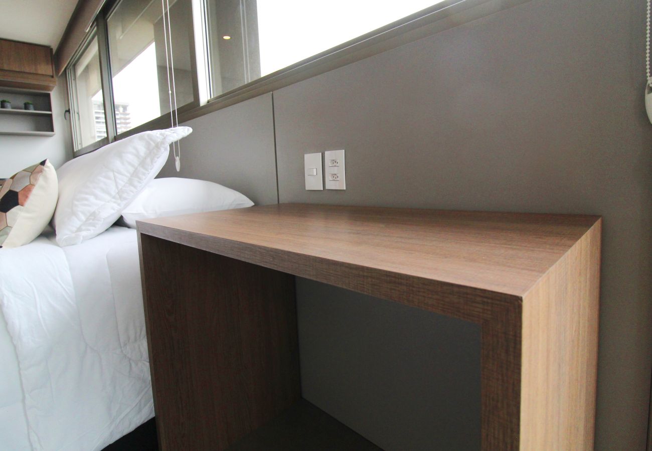 Estúdio em São Paulo - Apto nos Jardins com Ar/Wifi/Piscina Estúdio em São Paulo - Apto nos Jardins com Ar/Wifi/Piscina