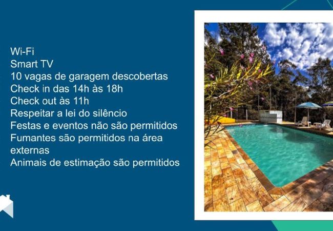 Casa em São Paulo - Casa de campo com churrasq e piscina em Emburá/SP Casa em São Paulo - Casa de campo com churrasq e piscina em Emburá/SP