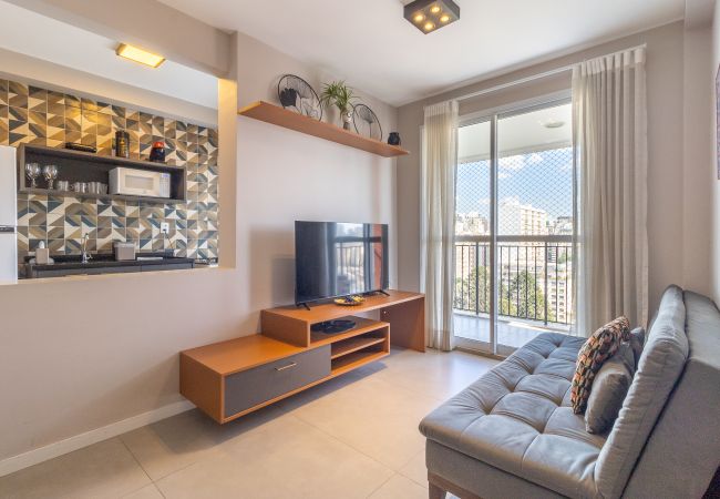 Apartamento em São Paulo - Apto 2 Quartos c/ piscina, academia, lavanderia e rede nas janelas Apartamento em São Paulo - Apto 2 Quartos c/ piscina, academia, lavanderia e rede nas janelas