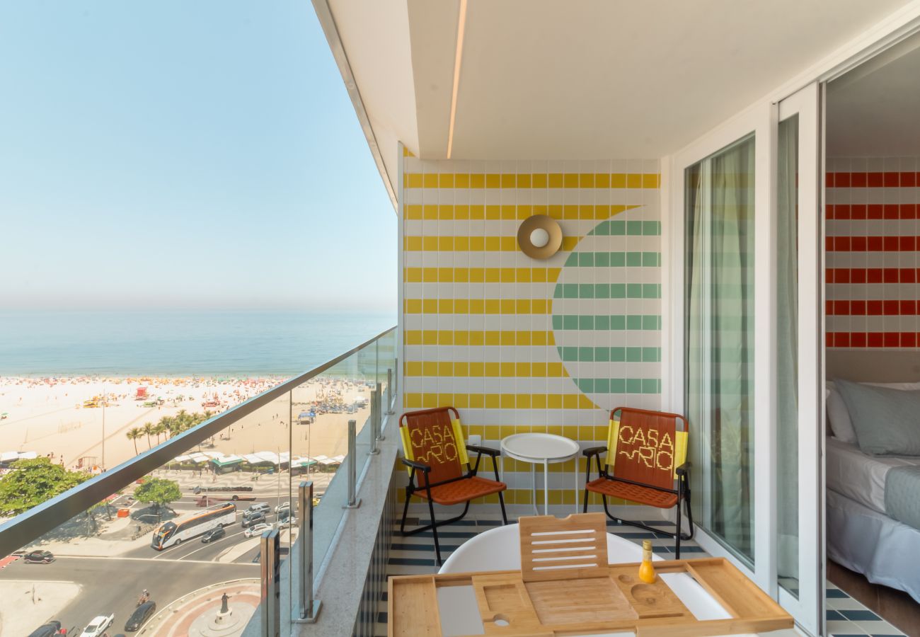 Apartamento em Rio de Janeiro - Vista para o Mar e Varanda com Banheira  | Q21