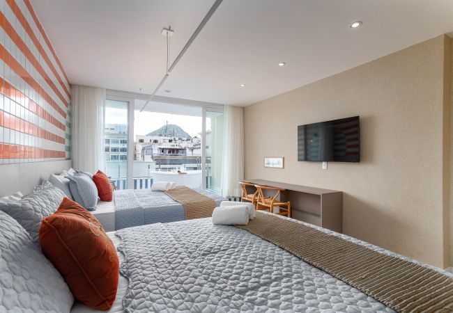 Apartamento em Rio de Janeiro - Vista para o Mar e Varanda com Banheira | Q5 Apartamento em Rio de Janeiro - Vista para o Mar e Varanda com Banheira | Q5