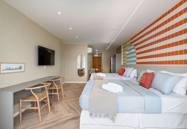 Apartamento em Rio de Janeiro - Vista para o Mar e Varanda com Banheira | Q5 Apartamento em Rio de Janeiro - Vista para o Mar e Varanda com Banheira | Q5