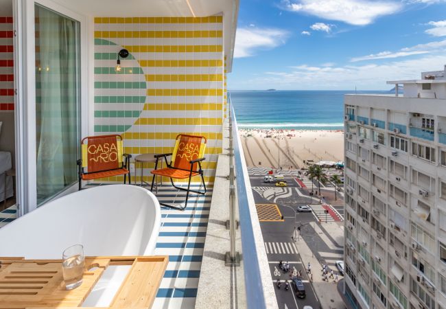 Apartamento em Rio de Janeiro - Vista para o Mar e Varanda com Banheira | Q5 Apartamento em Rio de Janeiro - Vista para o Mar e Varanda com Banheira | Q5