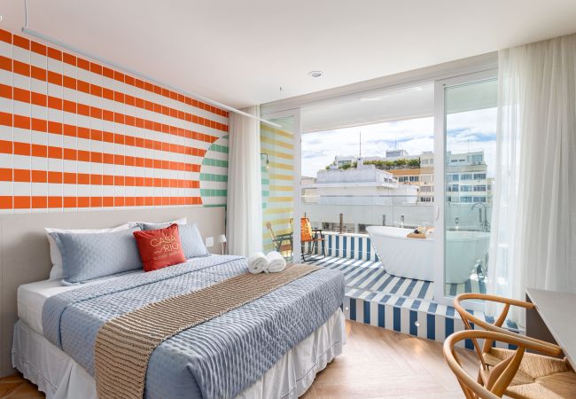 Apartamento em Rio de Janeiro - Vista para o Mar e Varanda com Banheira | Q5 Apartamento em Rio de Janeiro - Vista para o Mar e Varanda com Banheira | Q5