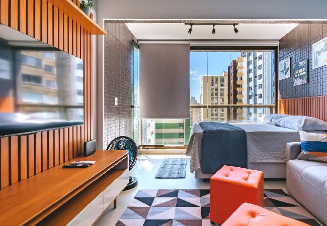 Apartamento em Salvador - Studio moderno à 750m da Praia do Farol da Barra  Apartamento em Salvador - Studio moderno à 750m da Praia do Farol da Barra