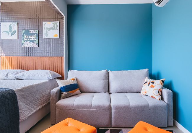 Apartamento em Salvador - Studio moderno à 750m da Praia do Farol da Barra  Apartamento em Salvador - Studio moderno à 750m da Praia do Farol da Barra