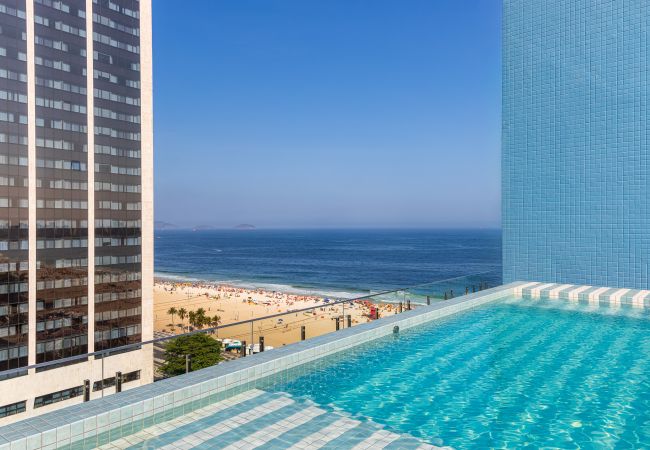 Apartamento em Rio de Janeiro - Vista para o Mar e Varanda com Banheira  | Q3 Apartamento em Rio de Janeiro - Vista para o Mar e Varanda com Banheira  | Q3