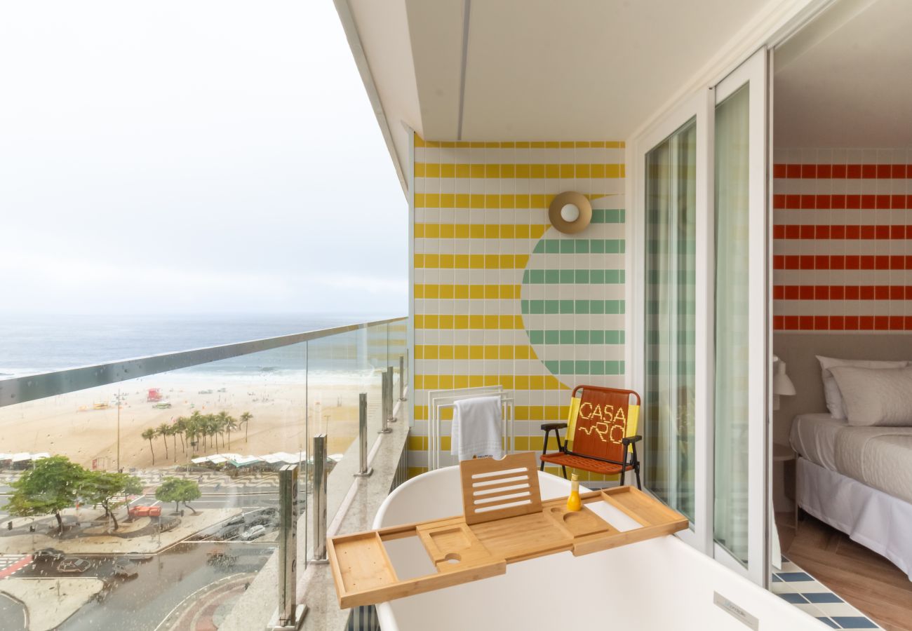 Apartamento em Rio de Janeiro - Vista para o Mar e Varanda com Banheira | Q20