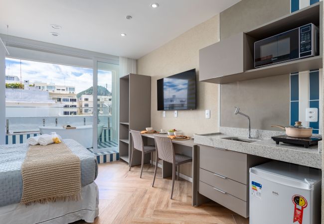 Apartamento em Rio de Janeiro - Vista para o Mar e Varanda com Banheira | Q11 Apartamento em Rio de Janeiro - Vista para o Mar e Varanda com Banheira | Q11