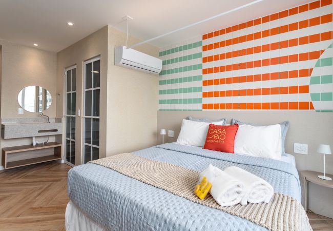 Apartamento em Rio de Janeiro - Vista para o Mar e Varanda com Banheira | Q11 Apartamento em Rio de Janeiro - Vista para o Mar e Varanda com Banheira | Q11