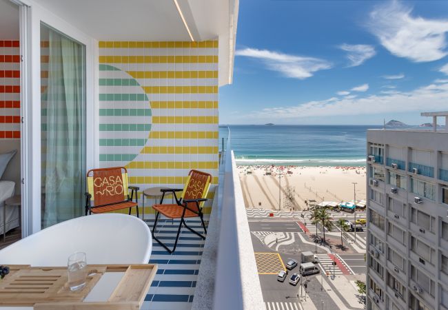 Apartamento em Rio de Janeiro - Vista para o Mar e Varanda com Banheira | Q11 Apartamento em Rio de Janeiro - Vista para o Mar e Varanda com Banheira | Q11