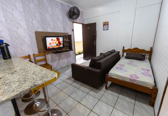 Apartamento em Praia Grande -  Apto a 260m do mar com ar-condicionado e Wi-Fi Apartamento em Praia Grande -  Apto a 260m do mar com ar-condicionado e Wi-Fi