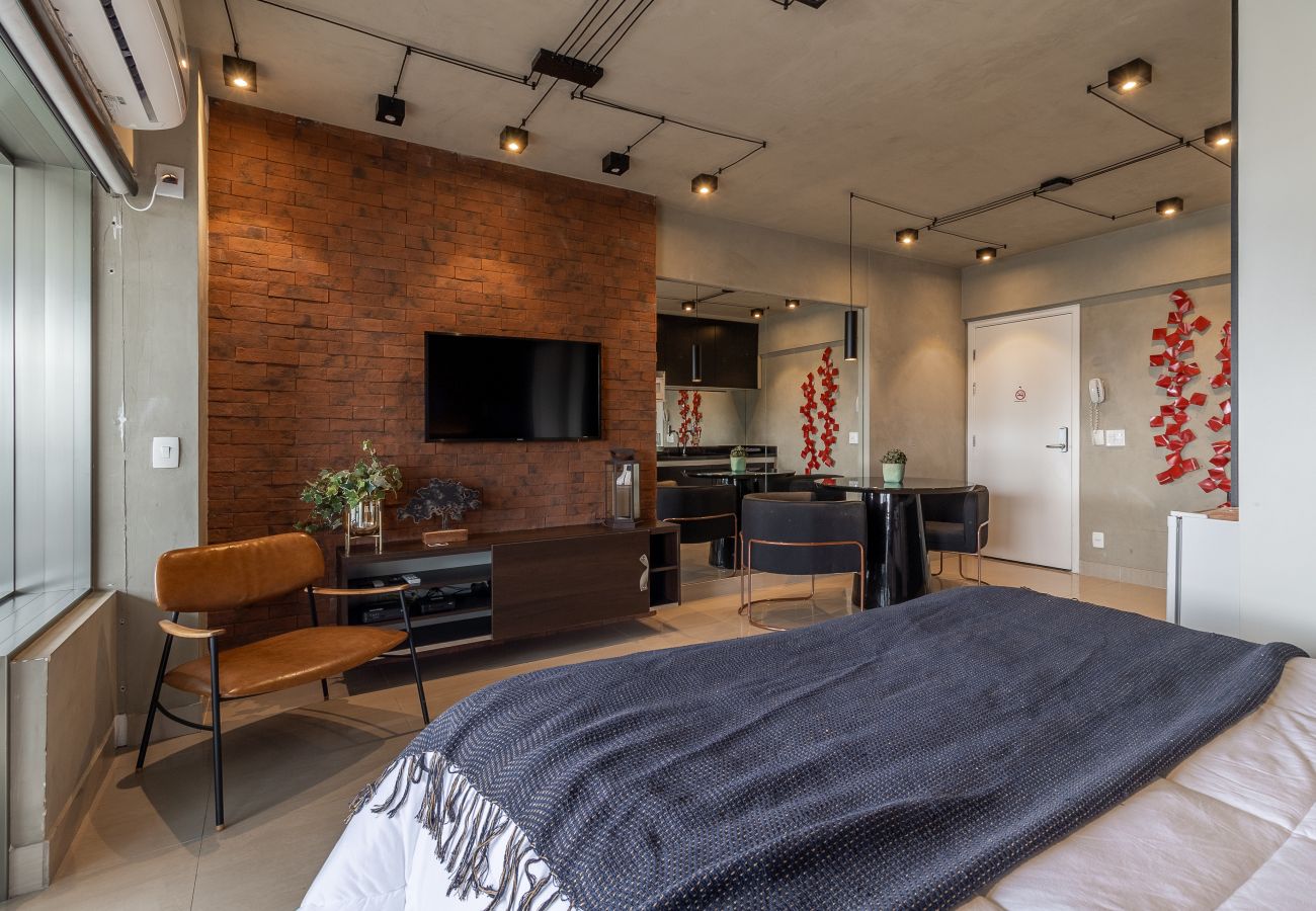 Estúdio em São Paulo - 4hóspedes, piscina, garagem e sauna Estúdio em São Paulo - 4hóspedes, piscina, garagem e sauna