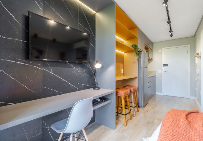 Estúdio em São Paulo - Campo Belo, piscina, GYM e Ar Estúdio em São Paulo - Campo Belo, piscina, GYM e Ar