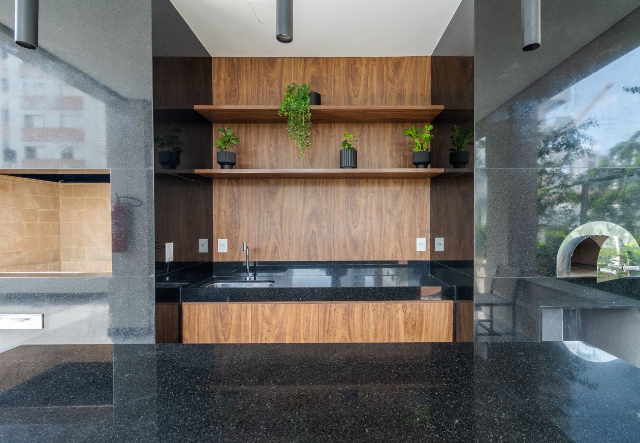 Estúdio em São Paulo - Campo Belo, piscina, GYM e Ar Estúdio em São Paulo - Campo Belo, piscina, GYM e Ar