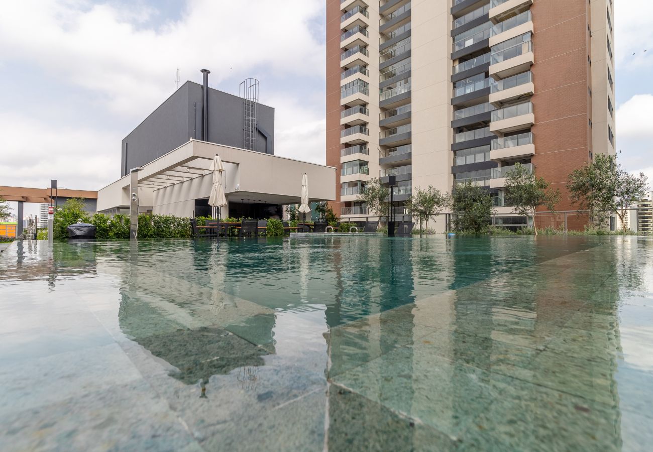 Estúdio em São Paulo - Campo Belo, piscina, GYM e Ar Estúdio em São Paulo - Campo Belo, piscina, GYM e Ar