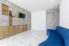 Apartamento em Praia Grande - Cobertura a beira mar com piscina e churrasqueira