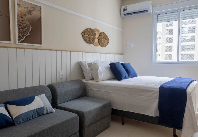 Apartamento em Santos - Apartamento Moderno com Wi-Fi em frente a praia Apartamento em Santos - Apartamento Moderno com Wi-Fi em frente a praia