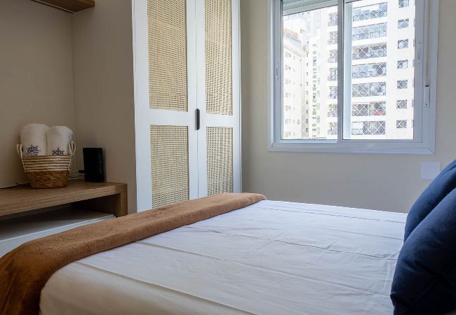 Apartamento em Santos - Apto com Wi-Fi frente mar - Conforto e Praticidade Apartamento em Santos - Apto com Wi-Fi frente mar - Conforto e Praticidade