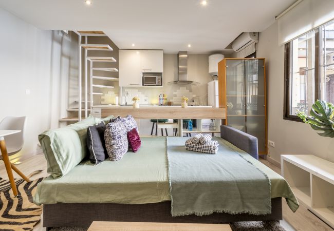 Apartamento em Madrid - Dúplex con encanto en Chamberí : Comodidad y diseño en dos niveles  Apartamento em Madrid - Dúplex con encanto en Chamberí : Comodidad y diseño en dos niveles