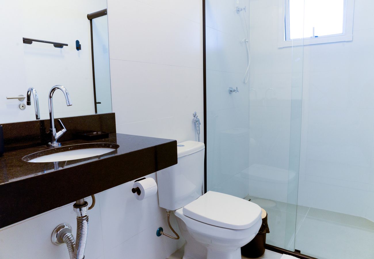 Apartamento em Ubatuba - Apto c área gourmet a 300m da Praia das Toninhas Apartamento em Ubatuba - Apto c área gourmet a 300m da Praia das Toninhas