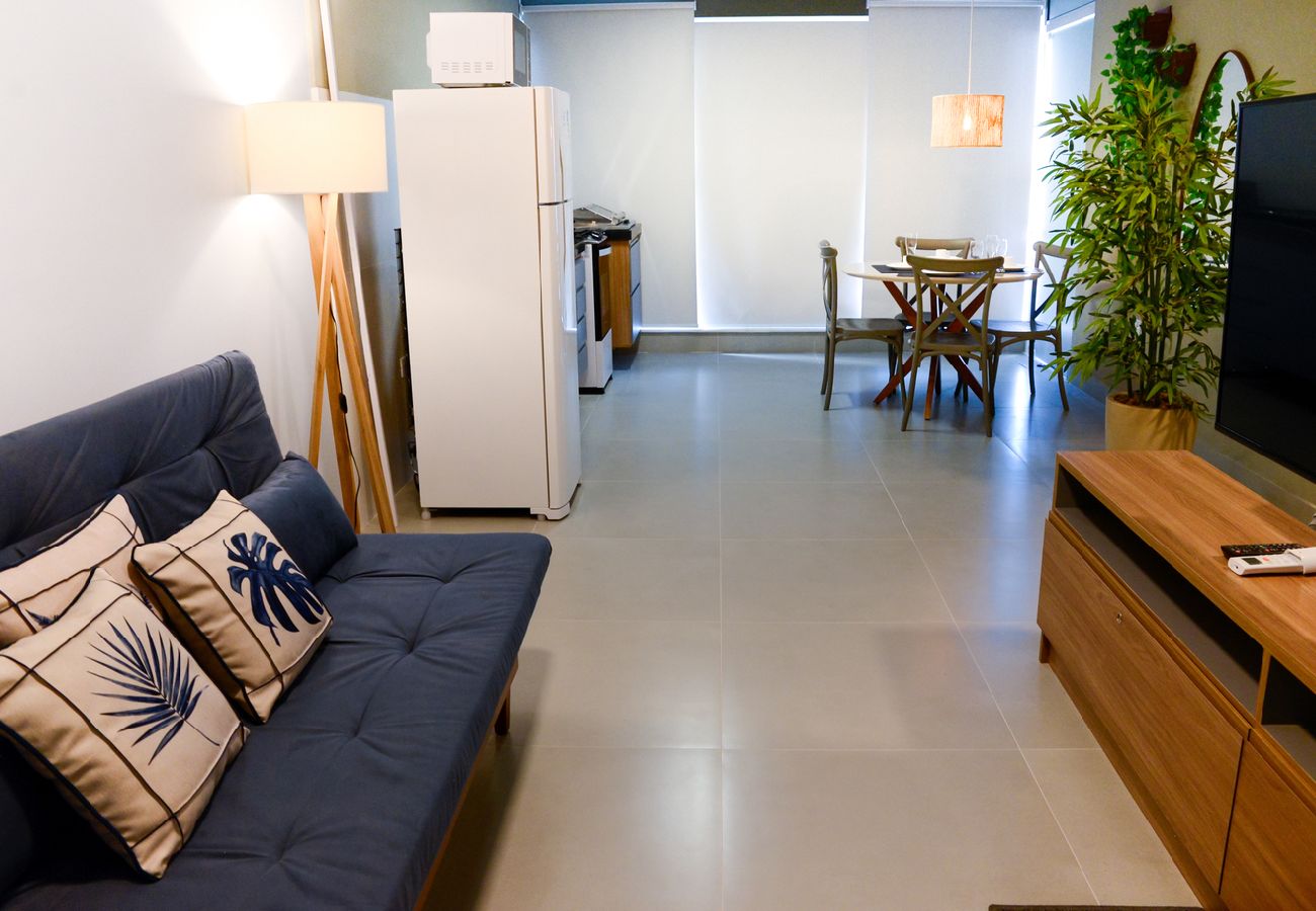 Apartamento em Ubatuba - Apto c área gourmet a 300m da Praia das Toninhas Apartamento em Ubatuba - Apto c área gourmet a 300m da Praia das Toninhas