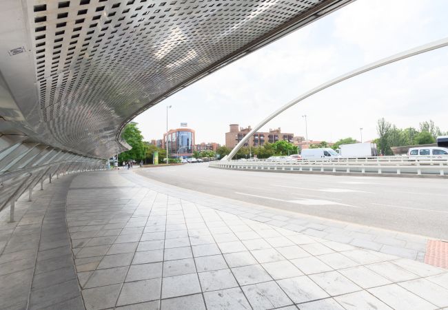 Apartamento em Madrid - Piso moderno de 1 dormitorio con ventanales y sofá cama para invitados en Madrid.Temporal  Apartamento em Madrid - Piso moderno de 1 dormitorio con ventanales y sofá cama para invitados en Madrid.Temporal