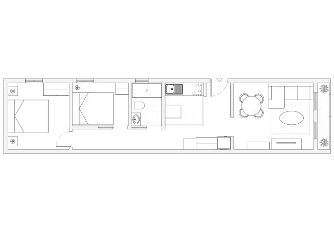 Apartamento em Madrid - Piso de 2 dormitorios con balcón en Madrid Apartamento em Madrid - Piso de 2 dormitorios con balcón en Madrid