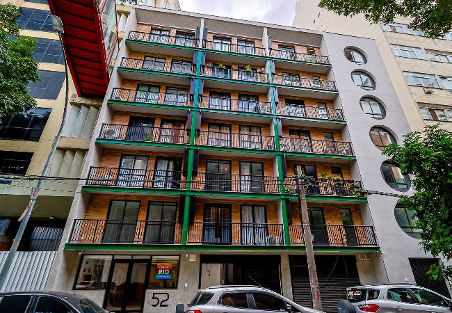 Apartamento em Rio de Janeiro - Studio completo c/ Wi-Fi e varanda no Centro Apartamento em Rio de Janeiro - Studio completo c/ Wi-Fi e varanda no Centro